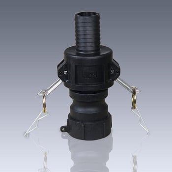 S60*6 IBC Tank Adapter PP Υλικό Camlock Fitting, Type C, 64mm Θηλυκό ζεύγος Camlock x Στέλεχος σωλήνα 1\