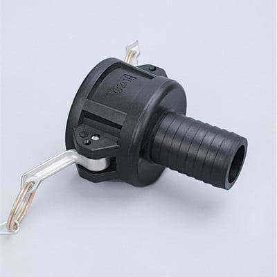 S60*6 IBC Tank Adapter PP Υλικό Camlock Fitting, Type C, 64mm Θηλυκό ζεύγος Camlock x Στέλεχος σωλήνα 1" 1,5" 2"