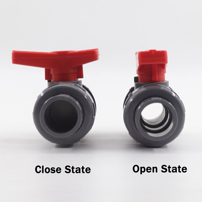 1-5 db 20-50 mm-es PVC cső golyóscsap kerti öntözővízcső csatlakozó szerelvények akváriumi akvárium csőcsuklós zárószelep