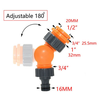 20db 4/7 tömlő gyorscsatlakozós kerti csap 1/2" 3/4" 1" anya - 1/4" 8/11 16 mm vízcső horgas csatlakozási öntözőrendszer adapter