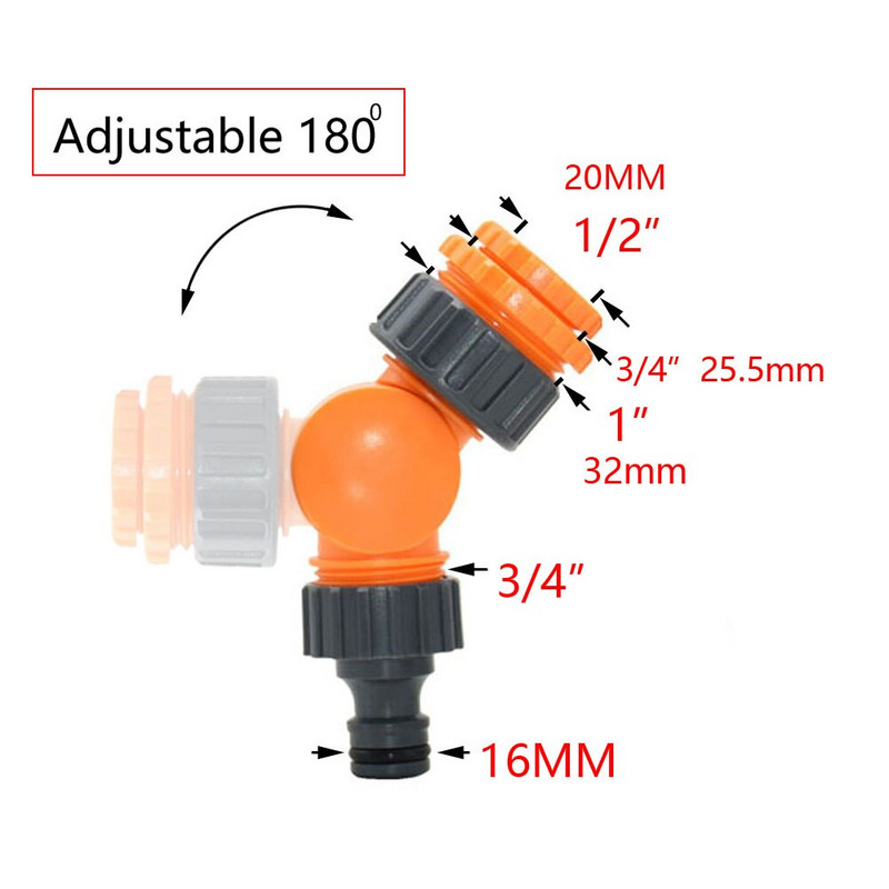 20db 4/7 tömlő gyorscsatlakozós kerti csap 1/2" 3/4" 1" anya - 1/4" 8/11 16 mm vízcső horgas csatlakozási öntözőrendszer adapter