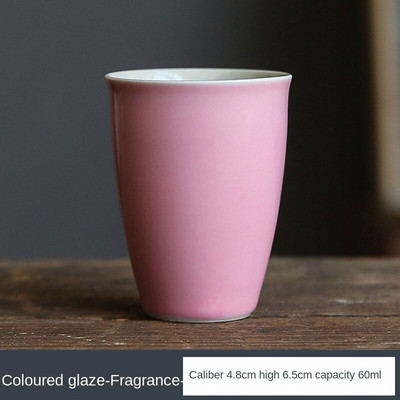 Rankomis dažytas meistras puodelis žolės medienos pilkos spalvos glazūra asmeninis arbatos puodelis porcelianinis Kung fu arbatos rinkinys aukšto puodelio arbatos puodelis Kvapius kvapnus puodelis