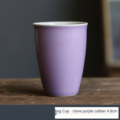 Rankomis dažytas meistras puodelis žolės medienos pilkos spalvos glazūra asmeninis arbatos puodelis porcelianinis Kung fu arbatos rinkinys aukšto puodelio arbatos puodelis Kvapius kvapnus puodelis