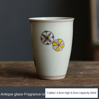 Rankomis dažytas meistras puodelis žolės medienos pilkos spalvos glazūra asmeninis arbatos puodelis porcelianinis Kung fu arbatos rinkinys aukšto puodelio arbatos puodelis Kvapius kvapnus puodelis