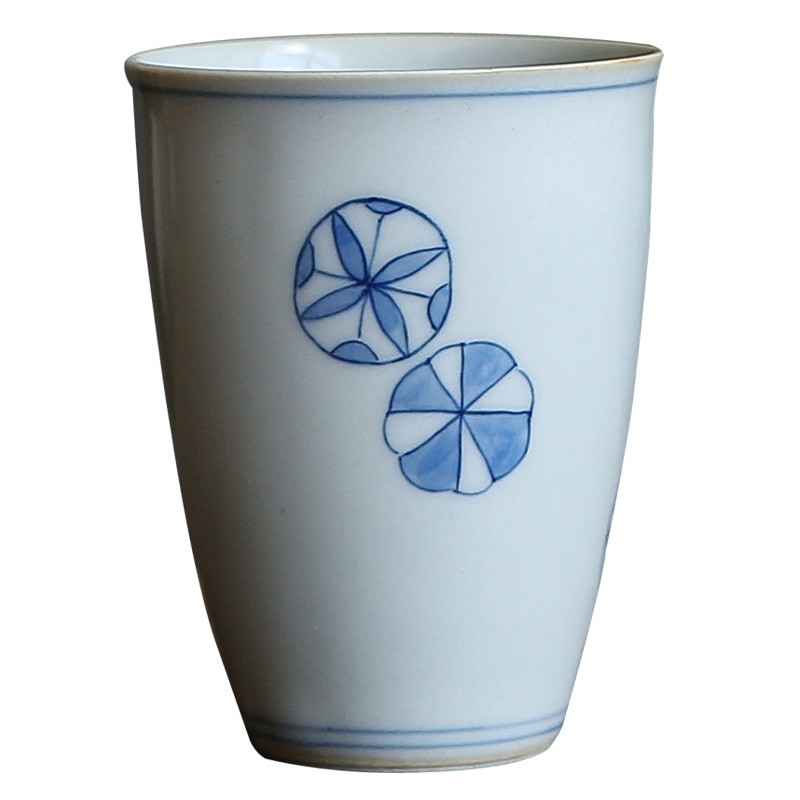 Rankomis dažytas meistras puodelis žolės medienos pilkos spalvos glazūra asmeninis arbatos puodelis porcelianinis Kung fu arbatos rinkinys aukšto puodelio arbatos puodelis Kvapius kvapnus puodelis