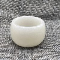 Valódi fehér jade teáscsésze Természetes Guizhou Jades Stone Kézzel faragott Kung Fu teáscsészék Gongfu teás edények Egészségügyi szett Barátajándékok