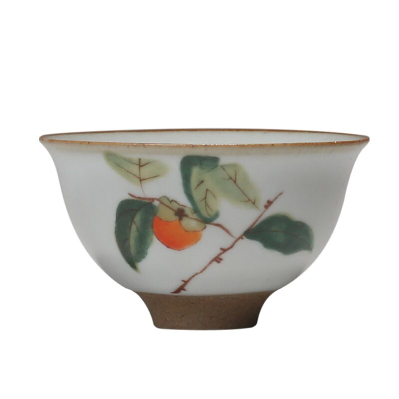 Kinijos Ru krosnies keramikinis arbatos puodelis Kelioninis meditacijos puodelis Rankomis dažytas Boutique arbatos puodelis Meistras puodelis Rankų darbo arbatos rinkinio priedai