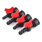3db 1/2" 3/4" csatlakozó golyóscsap 16 20mm PE öntözőcső csatlakozó menetes kerti vízcsatlakozók víztömlő kapcsoló
