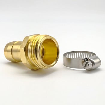 Golden Garden Hose Quick Connect Σετ κράματος αλουμινίου 3/4 ιντσών Θηλυκό αρσενικό σύνδεσμο Εργαλείο ποτίσματος προσαρμογέα λάστιχου βρύσης