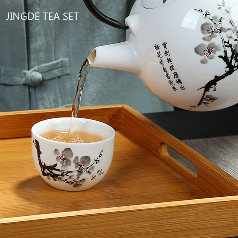 2 vnt Kinijos mėlynos ir baltos porceliano arbatos puodelis Kelioninis keraminis arbatos dubuo nuo pleiskanų rankų darbo arbatos puodelis Meditacijos puodeliai namų arbatos rinkinys