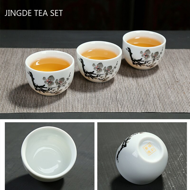 2 vnt Kinijos mėlynos ir baltos porceliano arbatos puodelis Kelioninis keraminis arbatos dubuo nuo pleiskanų rankų darbo arbatos puodelis Meditacijos puodeliai namų arbatos rinkinys