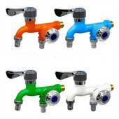 Dvigubo valdymo maišytuvas Dviejų išvadų vandens čiaupas 1/2 colio universalios sąsajos jungties maišytuvas Vonios sodo žarnos laistymo jungtis