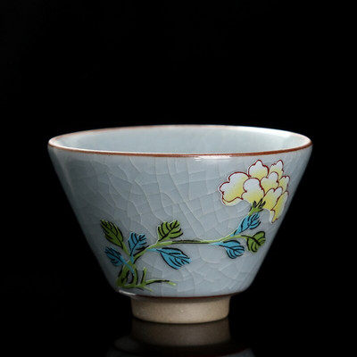 60 ml Chinez Ru Kiln deschidere ceașcă de ceai ceașcă de cafea bol mic de ceai Boutique Teaset Master ceașcă de ceai portabilă personală o singură ceașcă