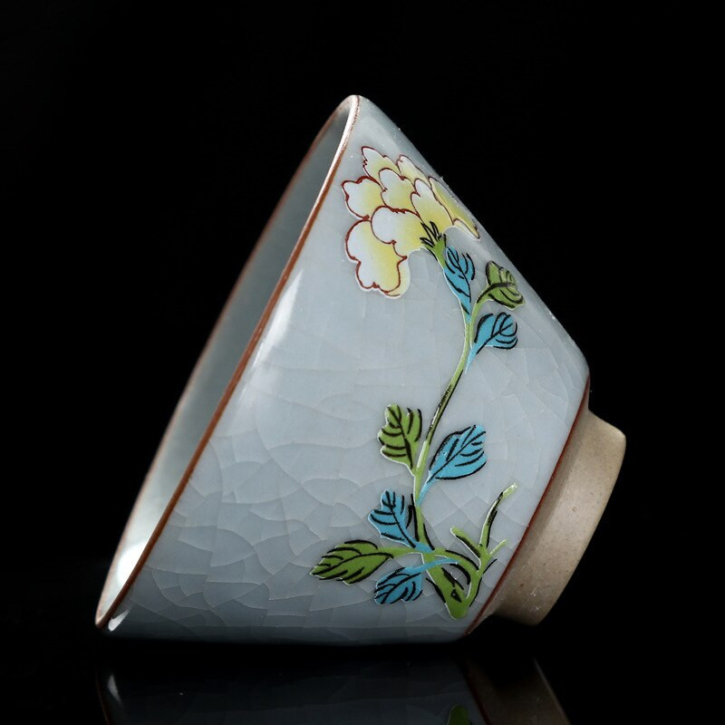 60 ml Chinez Ru Kiln deschidere ceașcă de ceai ceașcă de cafea bol mic de ceai Boutique Teaset Master ceașcă de ceai portabilă personală o singură ceașcă