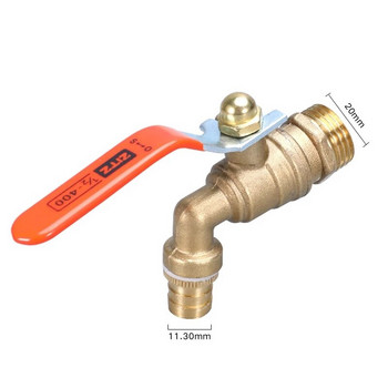 Βρύση Thicken Garden Tap Faucet 1/2\'\' 3/4\'\' Metal Snap Fittings BSP Garden Hose Connector Home Outdoor Garden Tools