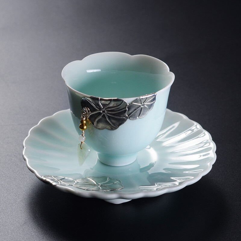 WHYOU Retro 50 ml keraminis arbatos vyno puodelis su priedais pakabinamas Kung Fu arbatos rinkinio puodelis Arbatos indai Vestuvių verslo dovanų arbatos ceremonija