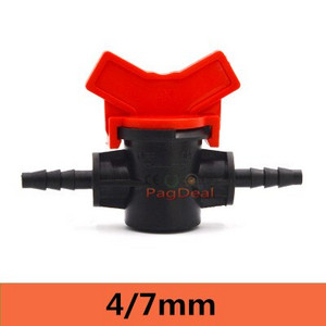 20 vnt lašelinio drėkinimo jungiklio vožtuvas 16 mm 1/2 colio vyriškas spygliuotas vandens vožtuvas PE PVC vamzdis namų sodo šiltnamio mikro drėkinimas