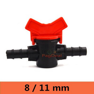 20 vnt lašelinio drėkinimo jungiklio vožtuvas 16 mm 1/2 colio vyriškas spygliuotas vandens vožtuvas PE PVC vamzdis namų sodo šiltnamio mikro drėkinimas