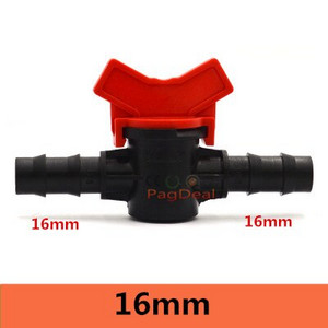 20 vnt lašelinio drėkinimo jungiklio vožtuvas 16 mm 1/2 colio vyriškas spygliuotas vandens vožtuvas PE PVC vamzdis namų sodo šiltnamio mikro drėkinimas
