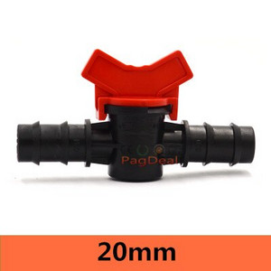 20 vnt lašelinio drėkinimo jungiklio vožtuvas 16 mm 1/2 colio vyriškas spygliuotas vandens vožtuvas PE PVC vamzdis namų sodo šiltnamio mikro drėkinimas