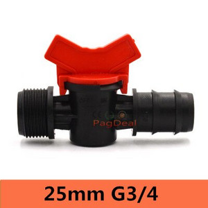 20 vnt lašelinio drėkinimo jungiklio vožtuvas 16 mm 1/2 colio vyriškas spygliuotas vandens vožtuvas PE PVC vamzdis namų sodo šiltnamio mikro drėkinimas