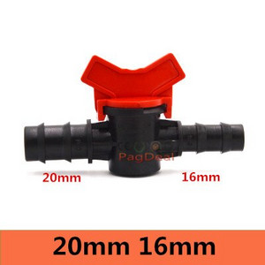 20 vnt lašelinio drėkinimo jungiklio vožtuvas 16 mm 1/2 colio vyriškas spygliuotas vandens vožtuvas PE PVC vamzdis namų sodo šiltnamio mikro drėkinimas