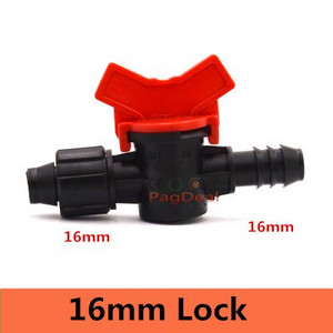 20 vnt lašelinio drėkinimo jungiklio vožtuvas 16 mm 1/2 colio vyriškas spygliuotas vandens vožtuvas PE PVC vamzdis namų sodo šiltnamio mikro drėkinimas