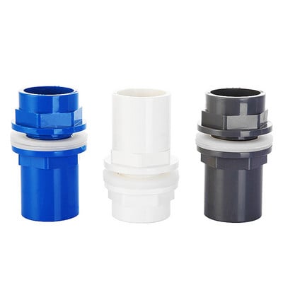 1PC ID20 25 32 40 50mm Thicken Aquarium Drinage Connector Fish Tank PVC Pipe Drain Joint Garden Home Water Tube Fittings