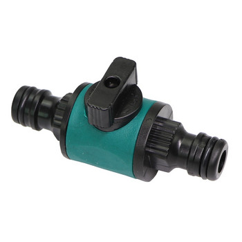 Съединител за градински маркуч 16 mm Съединители с еднакъв диаметър със спирателен вентил Бърза връзка за водопроводна тръба за поливане и напояване