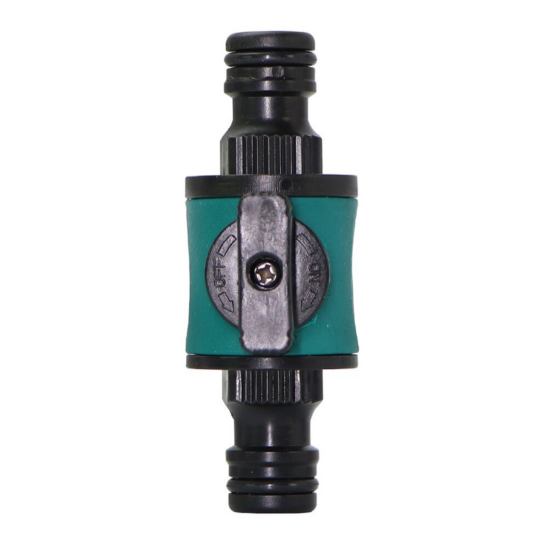 Conector pentru furtun de grădină Conector cu diametru egal de 16 mm cu supapă de închidere Conexiune rapidă pentru udare irigare