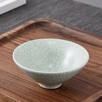 100-150 ml keraminis arbatos rinkinys Ru Kiln Master Cup Chinese Kung Fu arbatos puodelis Keraminis meistriškas arbatos puodelis