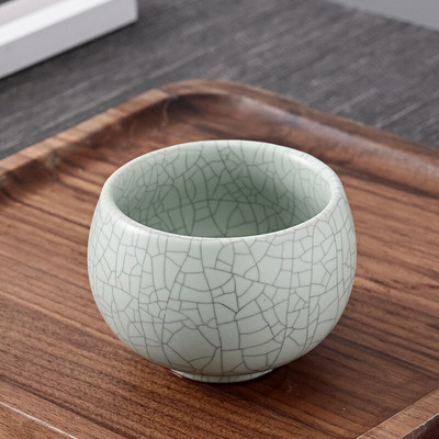 100-150 ml keraminis arbatos rinkinys Ru Kiln Master Cup Chinese Kung Fu arbatos puodelis Keraminis meistriškas arbatos puodelis