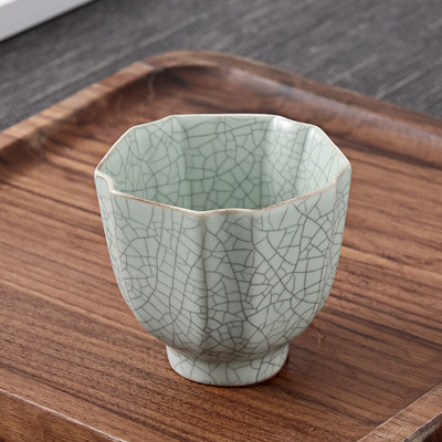 100-150 ml keraminis arbatos rinkinys Ru Kiln Master Cup Chinese Kung Fu arbatos puodelis Keraminis meistriškas arbatos puodelis