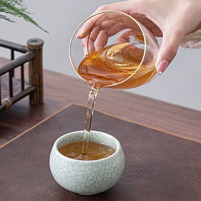100-150 ml keraminis arbatos rinkinys Ru Kiln Master Cup Chinese Kung Fu arbatos puodelis Keraminis meistriškas arbatos puodelis