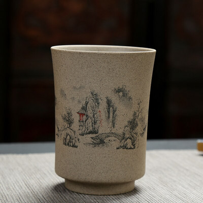 Kiniškas keramikinis arbatos puodelis Didelis keramikinis matinis arbatos dubuo Namų biuras Kavos puodelis Boutique arbatos rinkinys Priedai Kelionių meistras arbatos puodelis