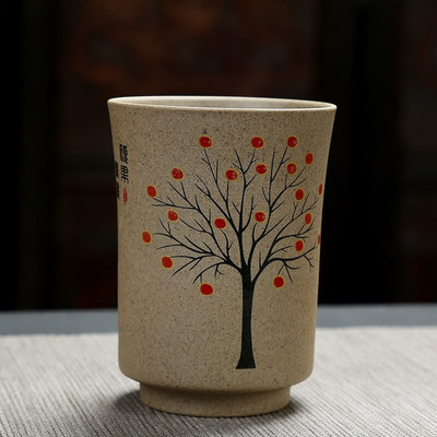 Kiniškas keramikinis arbatos puodelis Didelis keramikinis matinis arbatos dubuo Namų biuras Kavos puodelis Boutique arbatos rinkinys Priedai Kelionių meistras arbatos puodelis