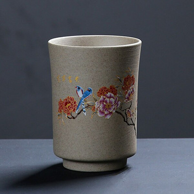 Kiniškas keramikinis arbatos puodelis Didelis keramikinis matinis arbatos dubuo Namų biuras Kavos puodelis Boutique arbatos rinkinys Priedai Kelionių meistras arbatos puodelis