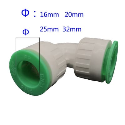 Kert Mezőgazdaság Öntözés Ház dekoráció Vízcső szerelvények 16/20/25/32MM PE PVC PPR csapvízcső szelep gyorscsatlakozó