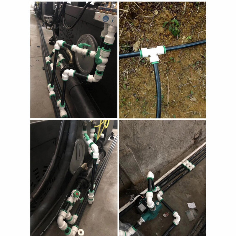 Kert Mezőgazdaság Öntözés Ház dekoráció Vízcső szerelvények 16/20/25/32MM PE PVC PPR csapvízcső szelep gyorscsatlakozó