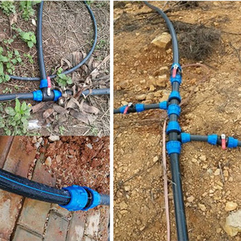 Εξαρτήματα σωλήνων σύνδεσης PE 32mm Σωλήνας νερού άμεσης σύνδεσης Σύνδεση γρήγορης σύνδεσης Ball Valve Agriculture Irrigation Accessories