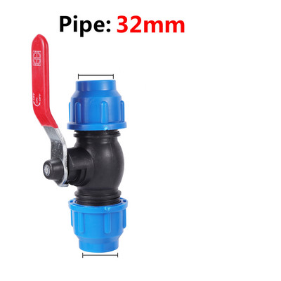 PE csatlakozó csőszerelvények 32 mm-es vízcső közvetlen csatlakozású csatlakozás gyorscsatlakozó gömbcsap Mezőgazdaság öntözési tartozékok