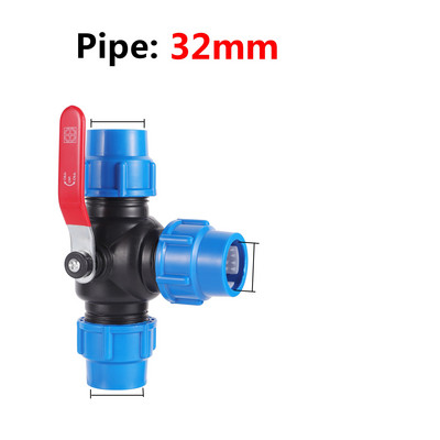 PE csatlakozó csőszerelvények 32 mm-es vízcső közvetlen csatlakozású csatlakozás gyorscsatlakozó gömbcsap Mezőgazdaság öntözési tartozékok