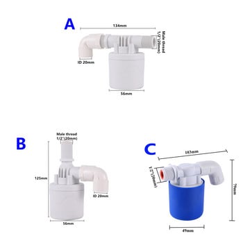 Εξωτερικό σπείρωμα 1/2 ίντσας Βαλβίδα άρδευσης κήπου Ευθεία βαλβίδα στάθμης νερού Βαλβίδα πλωτήρα Βαλβίδα δεξαμενής νερού