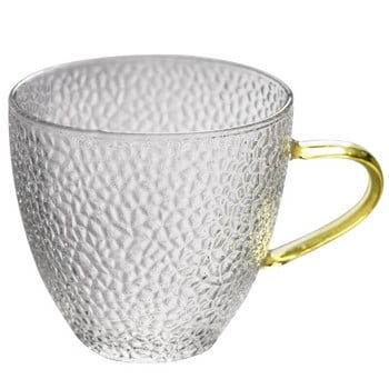 Hammered Glass Tea Cup 160ml διαφανές φλιτζάνι καφέ μικρό φλιτζάνι τσαγιού ποτό kung fu φλιτζάνι απογευματινό τσάι με δίσκο