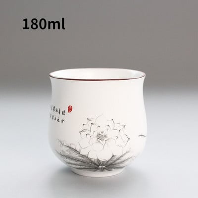 Porcelán teáscsészék Eszpresszó kávés bögre Kínai stílusú Retro Kung Fu teáscsésze Kerámia személyi csésze vízbor italokhoz