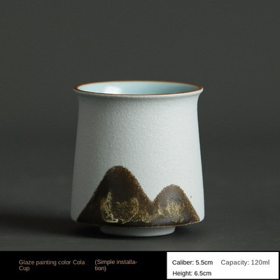 Glazură Pictură Peisaj Master Cup o singură ceașcă Gresie Ceramică Jian Zhan ceai cu ceai Bol de ceai Kung Fu Set de ceai Cana Cești de ceai