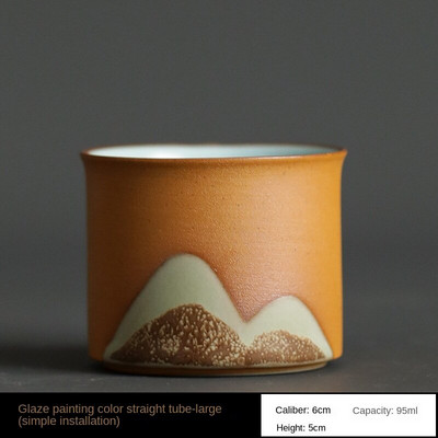 Glazură Pictură Peisaj Master Cup o singură ceașcă Gresie Ceramică Jian Zhan ceai cu ceai Bol de ceai Kung Fu Set de ceai Cana Cești de ceai