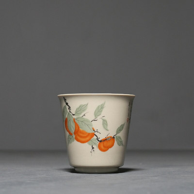 Tradicinis kinų keramikinis arbatos puodelis, nešiojamas kelioninis arbatos dubuo, buitinis porcelianinis arbatos rinkinys Pu'er Tie Guanyin rankų darbo arbatos puodelis 60 ml