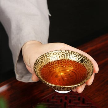 LIZAOTAO Gilt Jianzhan Tea Cup Ceramic Kung Fu Tea Set Master Cup Tea Cup Κινέζικο σετ τσαγιού Κεραμικό μπολ τσαγιού Τελετουργικό φλιτζάνι