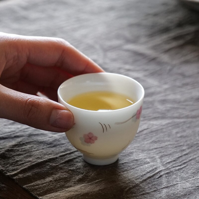 Tojáshéjas porcelán mester csésze teáscsésze kis teástál Kung fu teáskészlet Kerámia egycsészékes teafőzési teástál